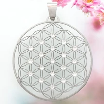 Élet Virága medál 19 fehér swarovski kővel Élet Virága medál 19 fehér swarovski kővel
